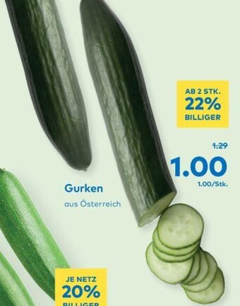 T&G Gurken aus Österreich Angebot