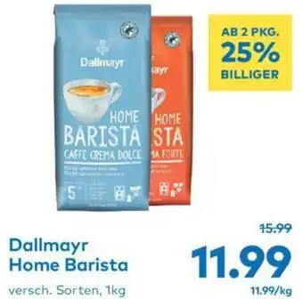 T&G Dallmayr Home Barista versch. Sorten, 1kg Angebot