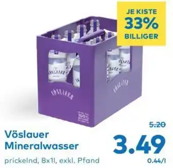 T&G Vöslauer Mineralwasser prickelnd, 8x11, exkl. Pfand Angebot