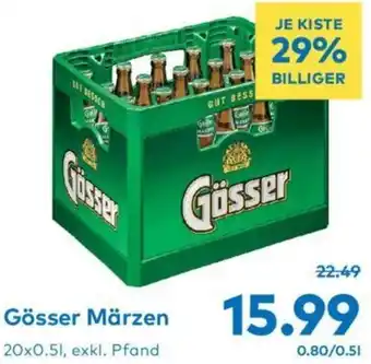 T&G Gösser Märzen 20x0.5L, exkl. Pfand Angebot