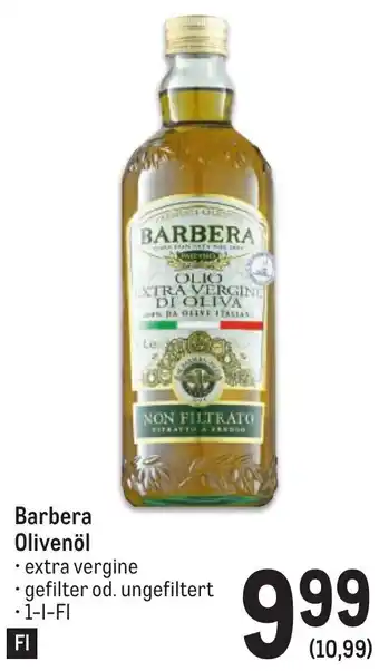 Metro Barbera Olivenöl 1-L- FI Angebot