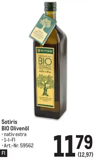 Metro Sotiris BIO Olivenöl • nativ extra •1-1-FI Angebot