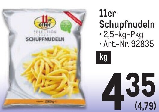 Metro 11er Schupfnudeln • 2,5-kg-Pkg Art.-Nr. 92835 Angebot