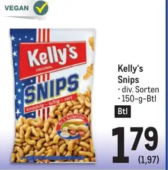 Metro Kelly's Snips • div. Sorten • 150-g-Btl Angebot
