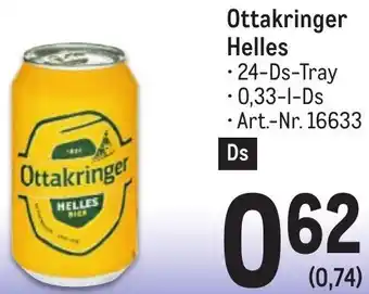 Metro Ottakringer Helles • 24-Ds-Tray, 0,33-l-Ds Angebot