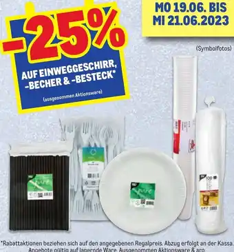Metro AUF EINWEGGESCHIRR, -BECHER & -BESTECK* Angebot