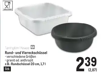 Metro Tarrington House Rund- und Viereckschüssel • granit od. anthrazit z.B.: Rundschüssel 20 cm, 1,71 Stk Angebot