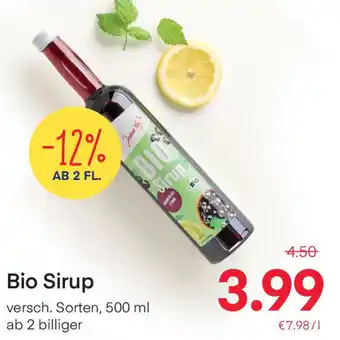 MPreis Bio Sirup 500ml Angebot