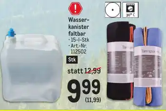 Metro Wasser-kanister faltbar 15-l-Stk Angebot