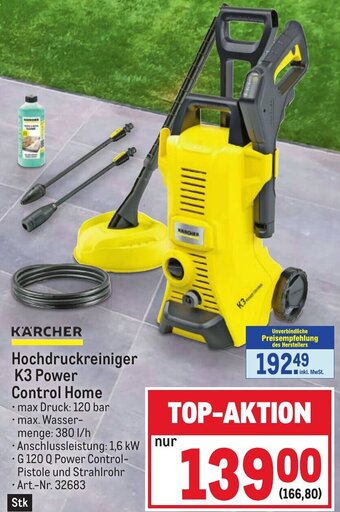 Metro KÄRCHER Hochdruckreiniger K3 Power Control Home Angebot