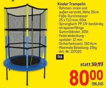 Metro Kinder Trampolin Angebot