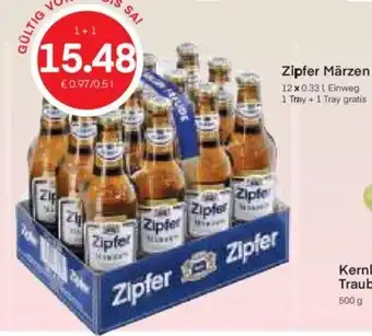 MPreis Zipfer Märzen 12 x 0.33 I, Einweg Angebot