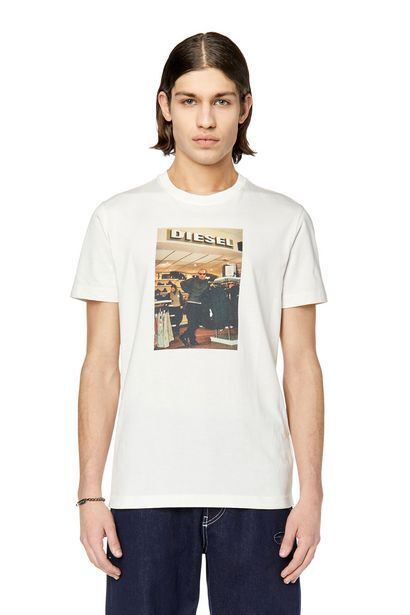 Diesel T-shirt mit diesel store-foto-print Angebot