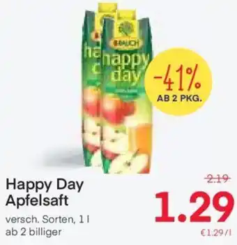 MPreis Happy Day Apfelsaft versch. Sorten, 1L Angebot