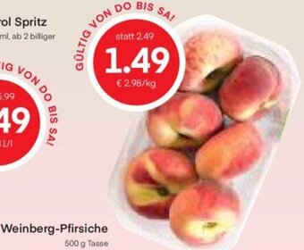 MPreis Weinberg-Pfirsiche 500 g Tasse Angebot