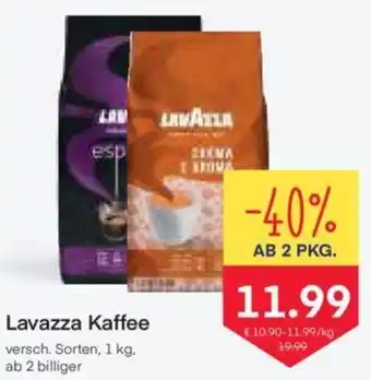 MPreis Lavazza Kaffee versch. Sorten, 1 kg. ab 2 billiger Angebot