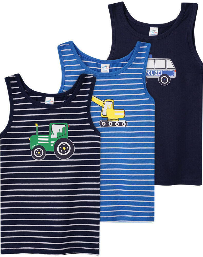 Ernsting's family 3 jungen unterhemden mit print Angebot