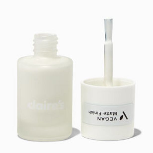 Claire's Vegan matte effect nail polish - white Angebot