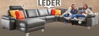 Polstermöbel Fischer Wohnlandschaft leder Angebot