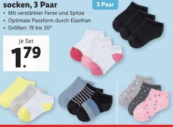 Lidl Kleinkinder sneakersocken Angebot