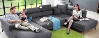 Polstermöbel Fischer Wohnlandschaft stoff Angebot