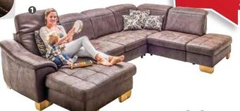 Polstermöbel Fischer Wohnlandschaft stoff Angebot