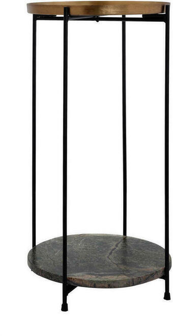 XXXLutz Beistelltisch in metall, stein 33/33/61 cm Angebot