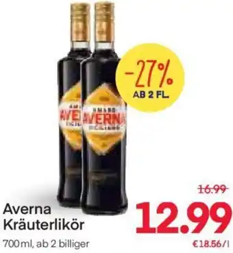 MPreis Averna Kräuterlikör 700 ml, ab 2 billiger Angebot