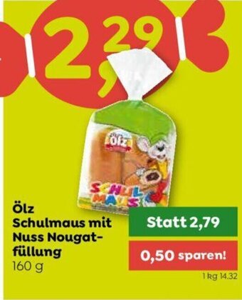 ADEG ölz Schulmaus mit Nuss Nougat-füllung 160 g Angebot