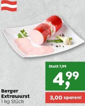 ADEG Berger Extrawurst 1 kg Stück Angebot