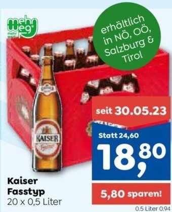 ADEG Kaiser Fasstyp 20 x 0,5 Liter Angebot