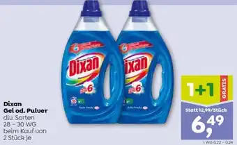 ADEG Dixan Gel od. Pulver diu. Sorten 28 - 30 WG beim Kauf von 2 Stück je Angebot