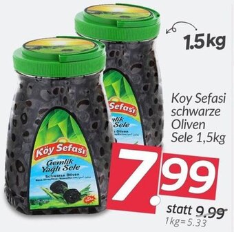 ETSAN Koy Sefasi schwarze Oliven Sele 1,5kg Angebot