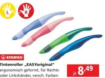Pagro Diskont STABILO Tintenroller ,,EASYoriginal" ergonomisch geformt, für Rechts-oder Linkshänder, versch. Farben Angebot
