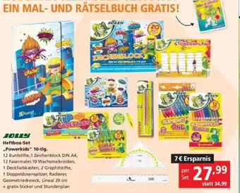 Pagro Diskont JOLLY Heftbox-Set „Powerkids" 10-tlg. Angebot