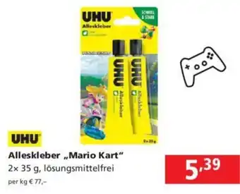 UHU Alleskleber ,,Mario Kart" 2x 35 g, lösungsmittelfrei