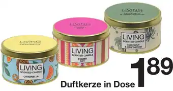 Zeeman LIVING Duftkerze in Dose Angebot