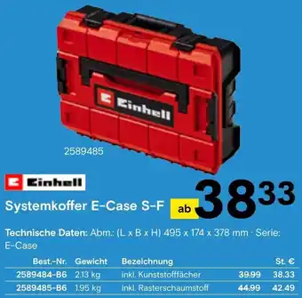 Conrad Einhell Systemkoffer E-Case S-F ab Angebot
