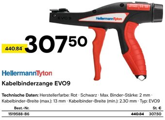 Conrad HellermannTyton Kabelbinderzange EVO9 Angebot