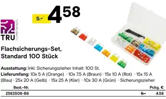 Conrad TRU Flachsicherungs-Set, Standard 100 Stück Angebot