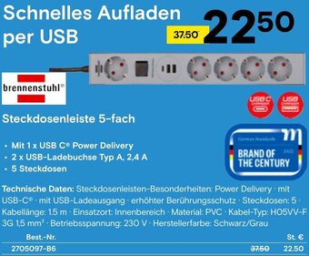 Conrad brennenstuhl® Steckdosenleiste 5-fach Angebot