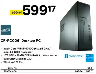 Conrad CR-PC0061 Desktop PC Angebot
