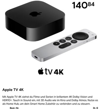 Conrad Apple TV 4K Angebot