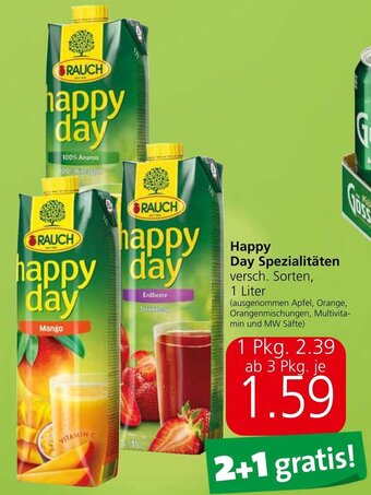 Spar Happy Day Spezialitäten versch. Sorten, 1 Liter Angebot
