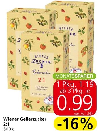 Spar Wiener Gelierzucker 2:1 500 g Angebot