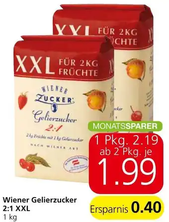 Spar Wiener Gelierzucker 2:1 XXL 1 kg Angebot