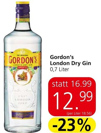 Spar Gordon's London Dry Gin 0,7 Liter Angebot