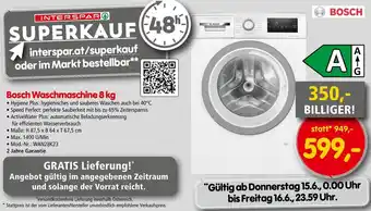 Interspar Bosch Waschmaschine 8 kg Angebot