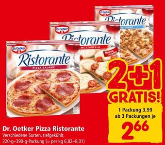 Interspar Dr. Oetker Pizza Ristorante Verschiedene Sorten, tiefgekühlt, 320-g-390-g-Packung Angebot
