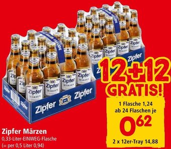 Interspar Zipfer Märzen 0,33-Liter-EINWEG-Flasche Angebot